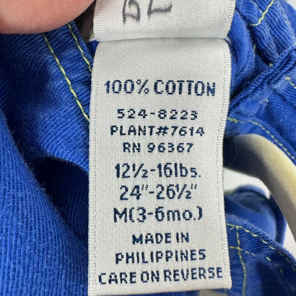 Vintage OshKosh B'gosh baby Overalls with Train Patch